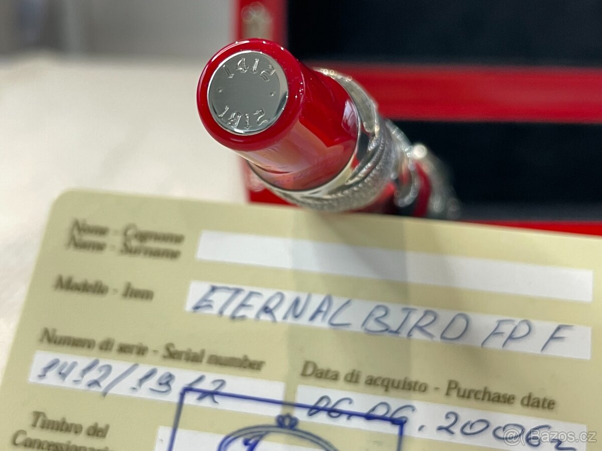 Luxusní stříbrné sběratelské pero Montegrappa Eternal Bird - 8