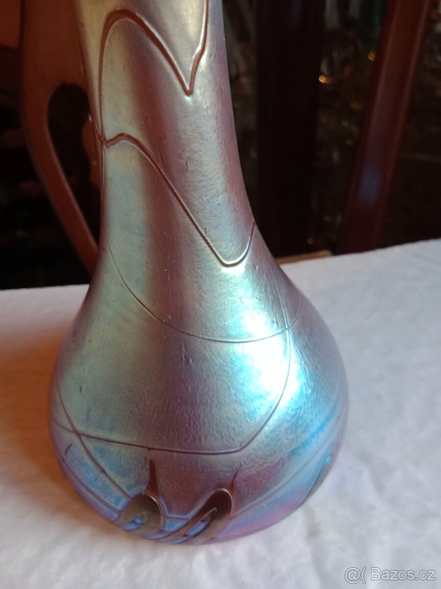 Krásná,autorská secesní váza - Václav Štěp - 8