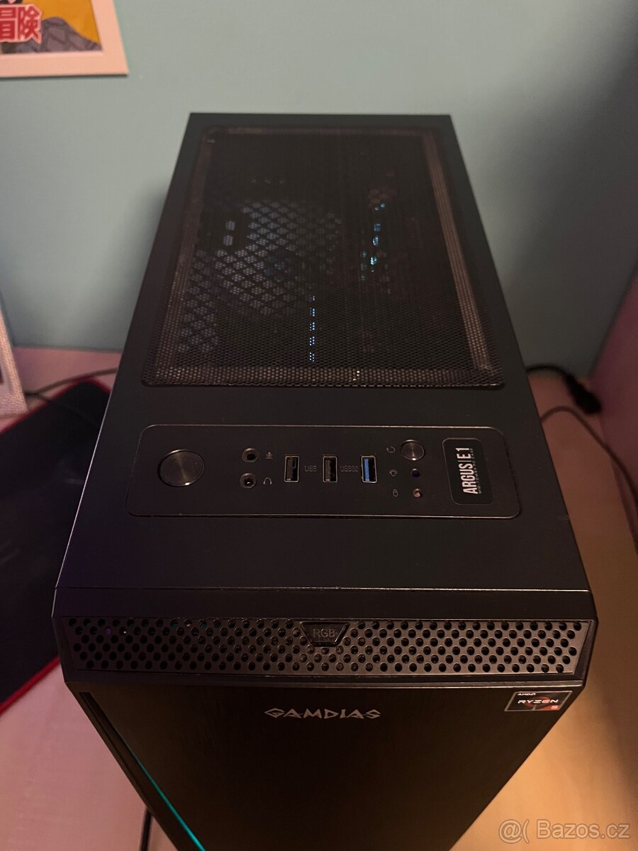 Herní PC ryzen 5 2600, radeon 5500 XT - 8