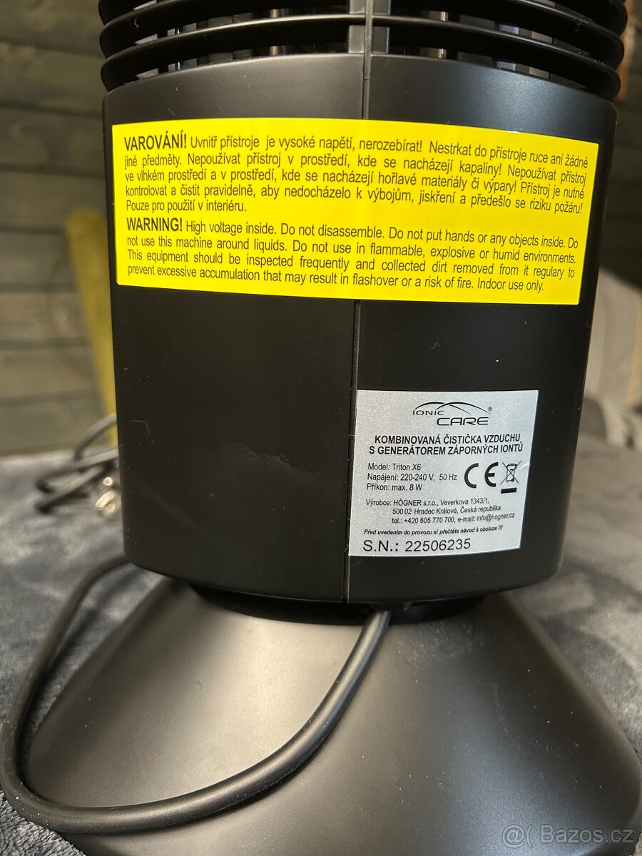 Čistička vzduchu Ionic‑CARE Triton X6 - 8