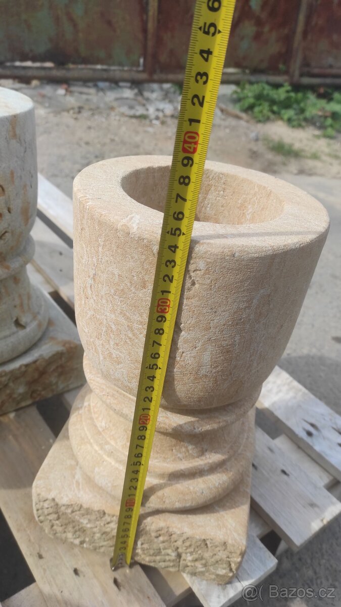Kamenná váza, pískovcová váza, kalich, koryto, 20 ks - 8