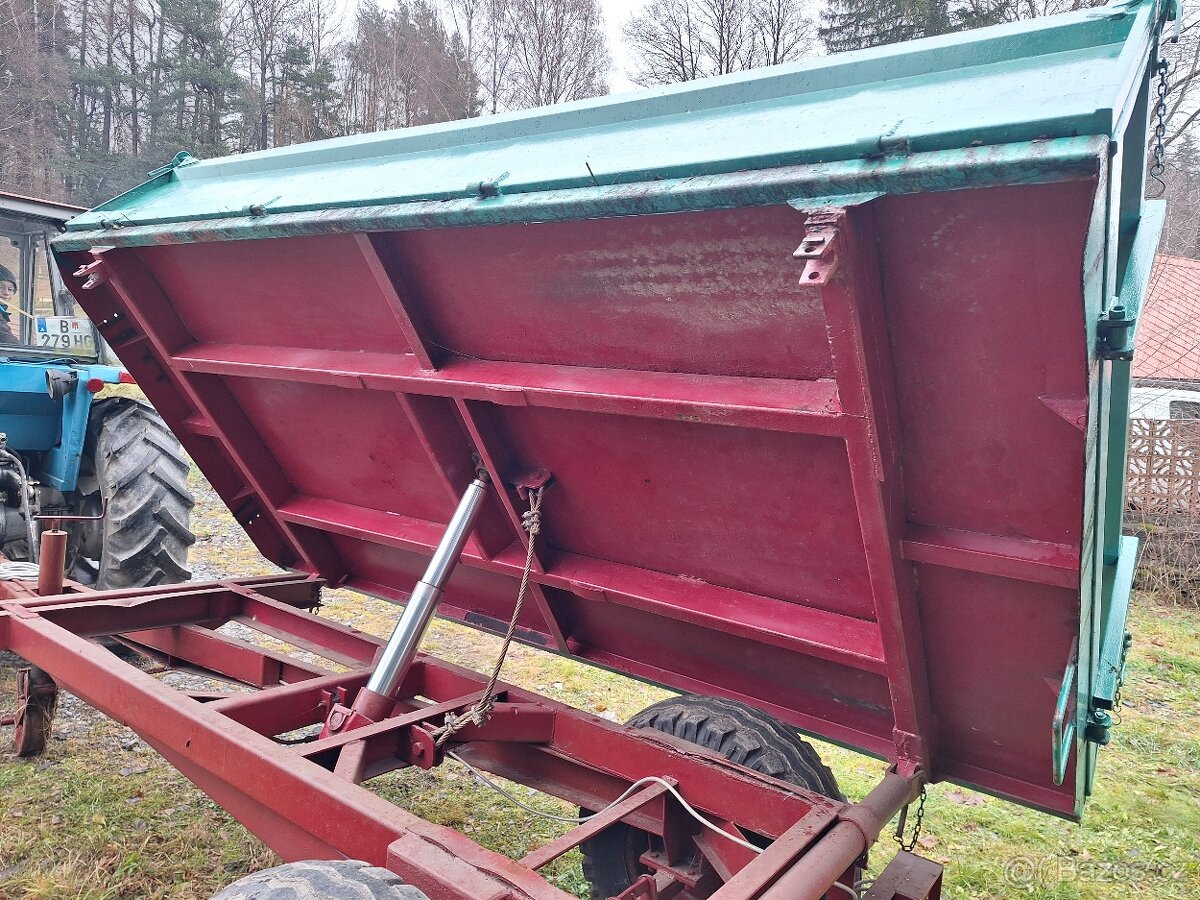 Vlek, přívěs, třístranný sklápěč - 8
