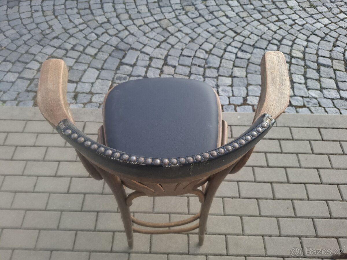 12x stare barové židle - 8