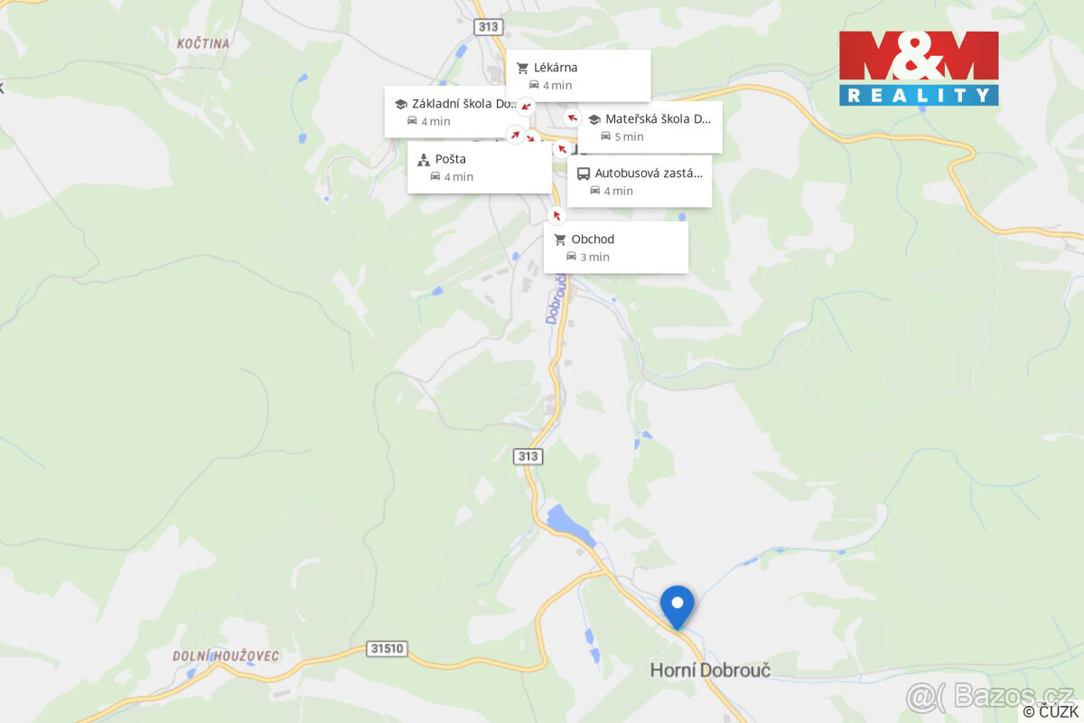 Prodej pozemku k bydlení, 1935 m², Horní Dobrouč - 8