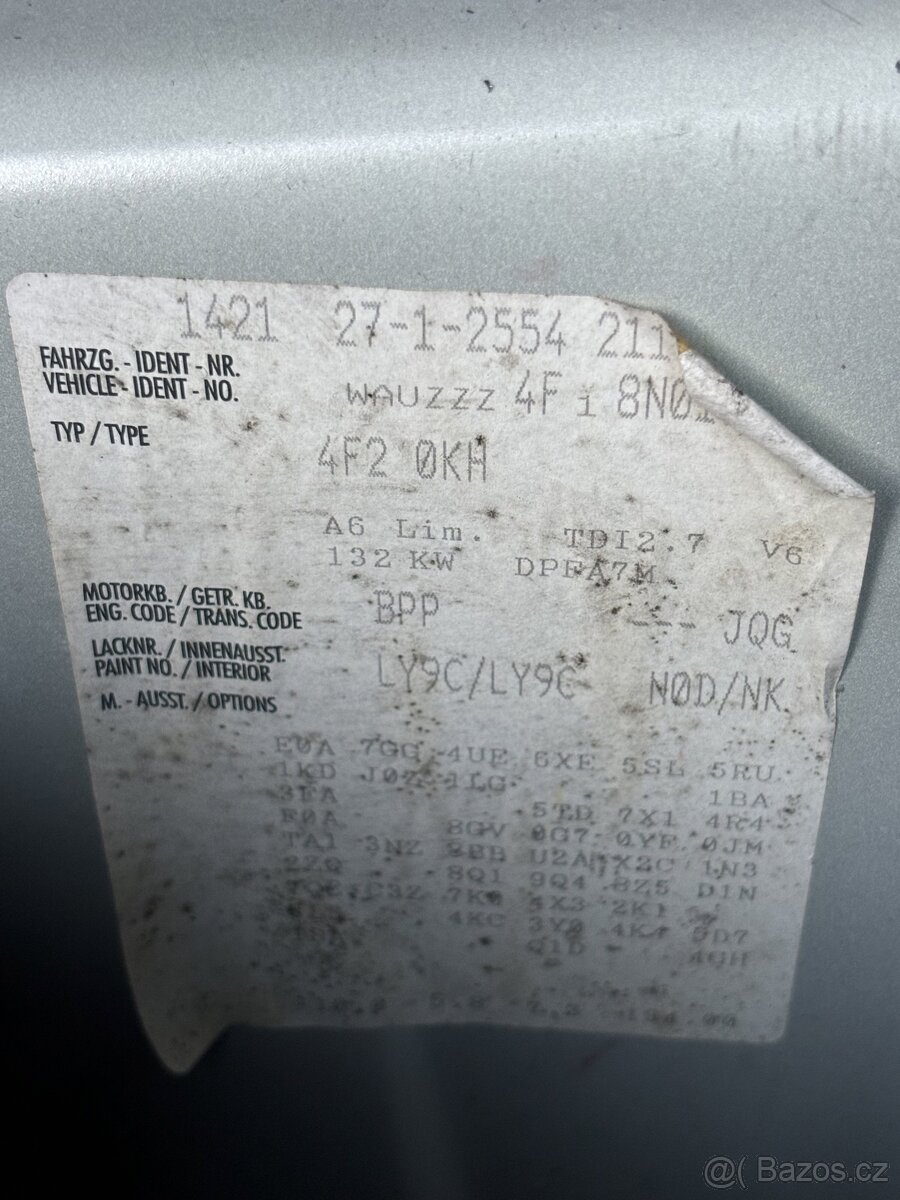 Audi A6 4f 2.7tdi V6 díly - 8