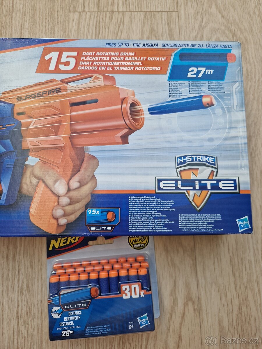 NERF Elite Surgefire+ náboje - 8