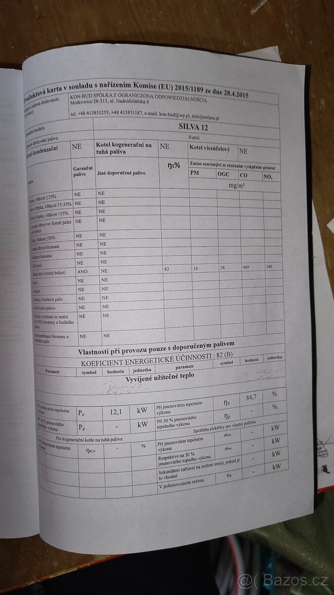 Kotel czechterm Silva 12 - 8