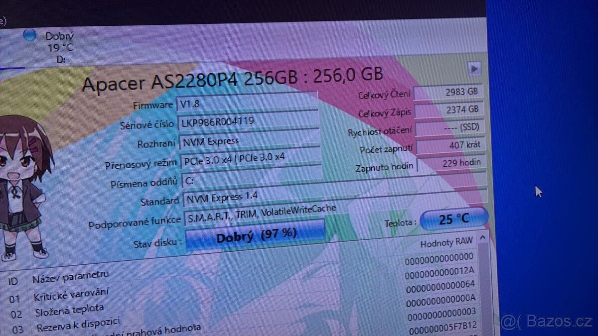 Nvme ssd m2 256 gb prodej - 8