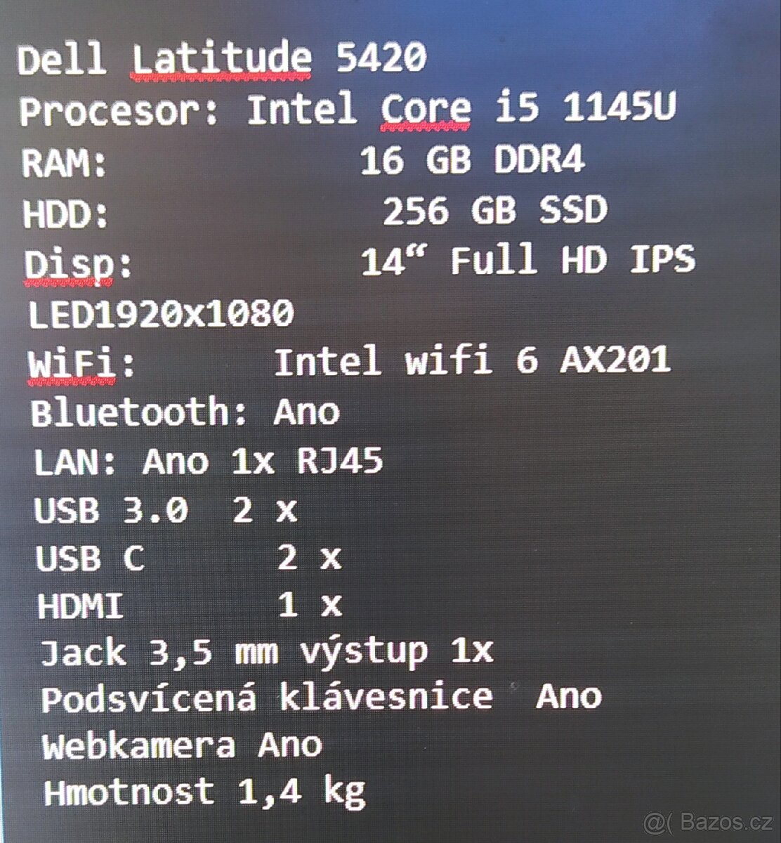 Dell Latitude 5420–14” Intel i5|16GBRAM|256GBSSD|Win11Pro - 8