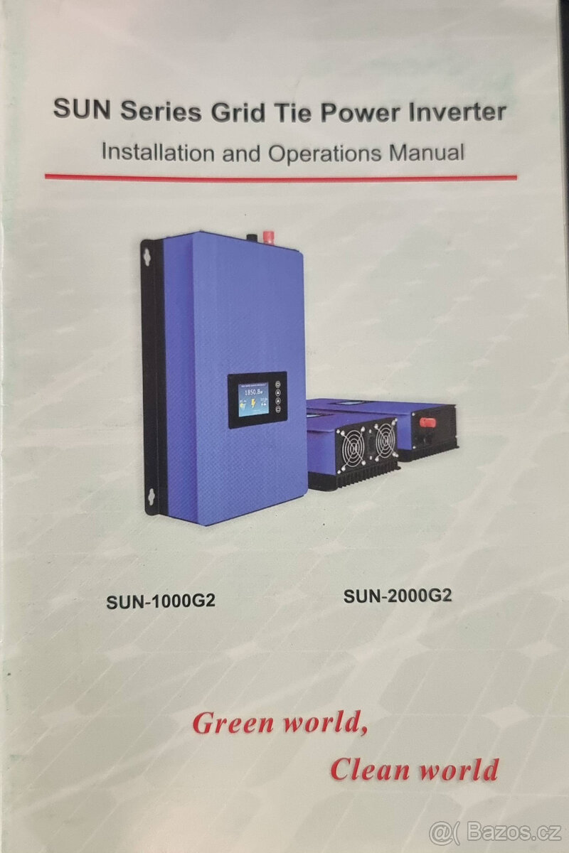 Střídač napětí SUN-1000GTII.2-LCD - 8