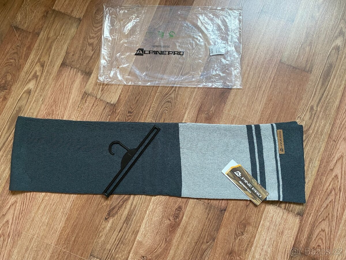 Nová unisex tenčí šála ALPINE PRO - šedá, 160 cm - 8