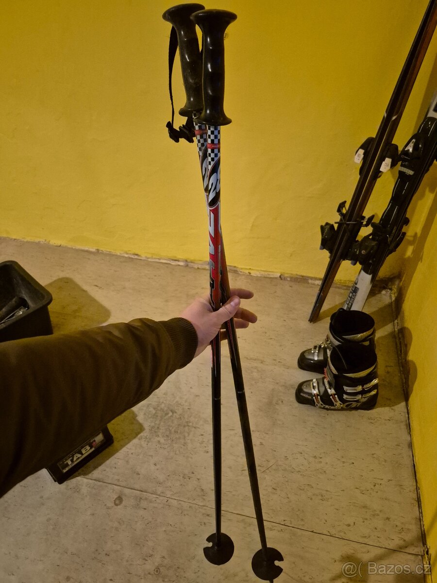 Prodám sjezdové lyže Fischer, lyžáky, hůlky - 8