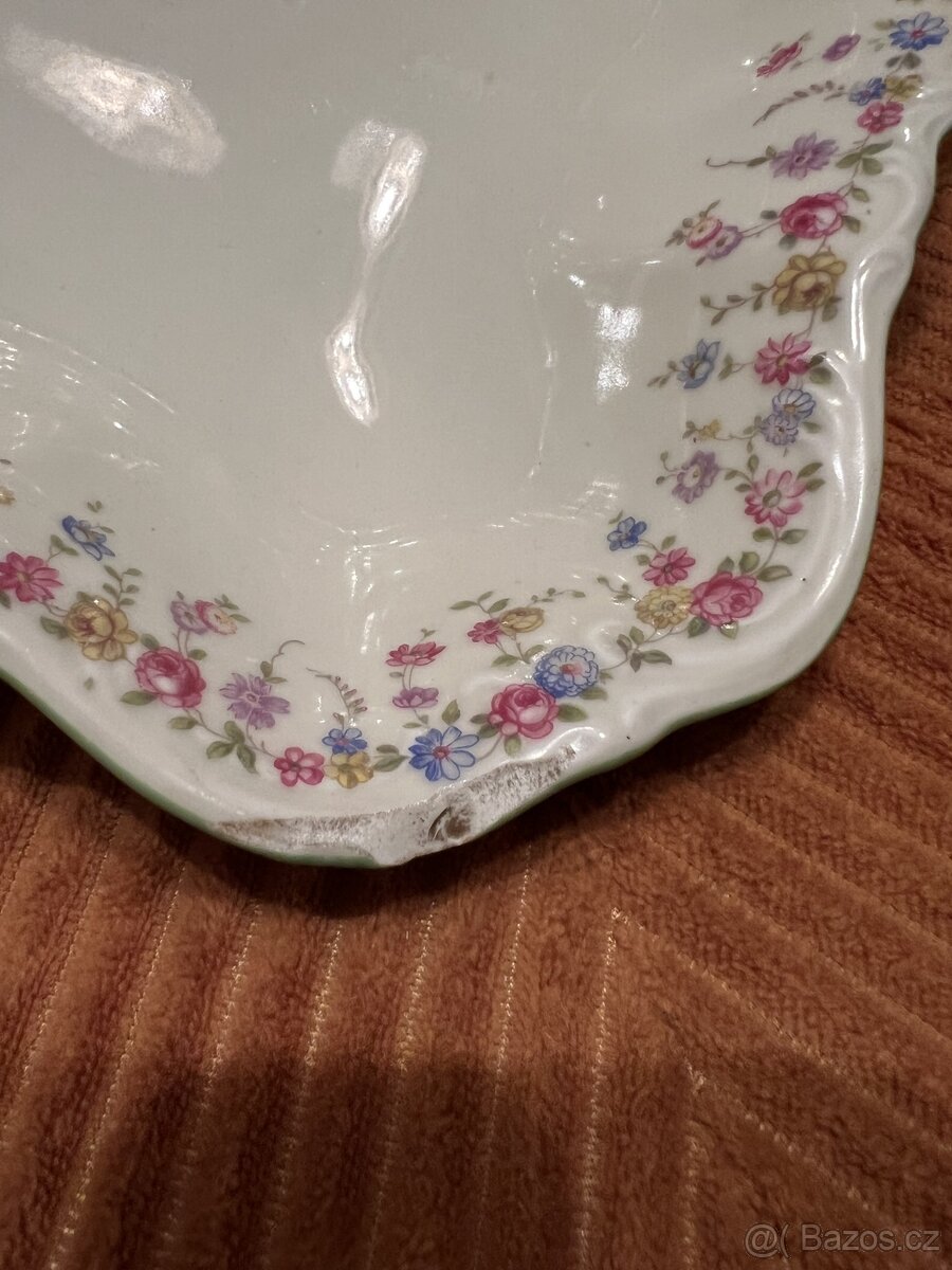 Krásná starožitná jídelní sada porcelánová sada - 8