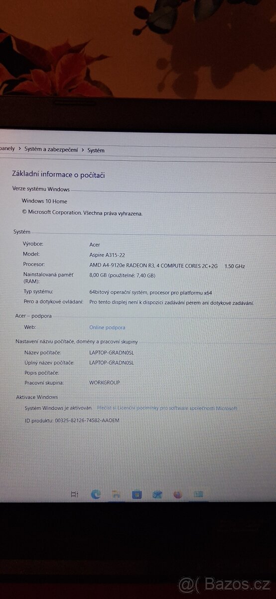 Notebook Acer 3 aspire - 8