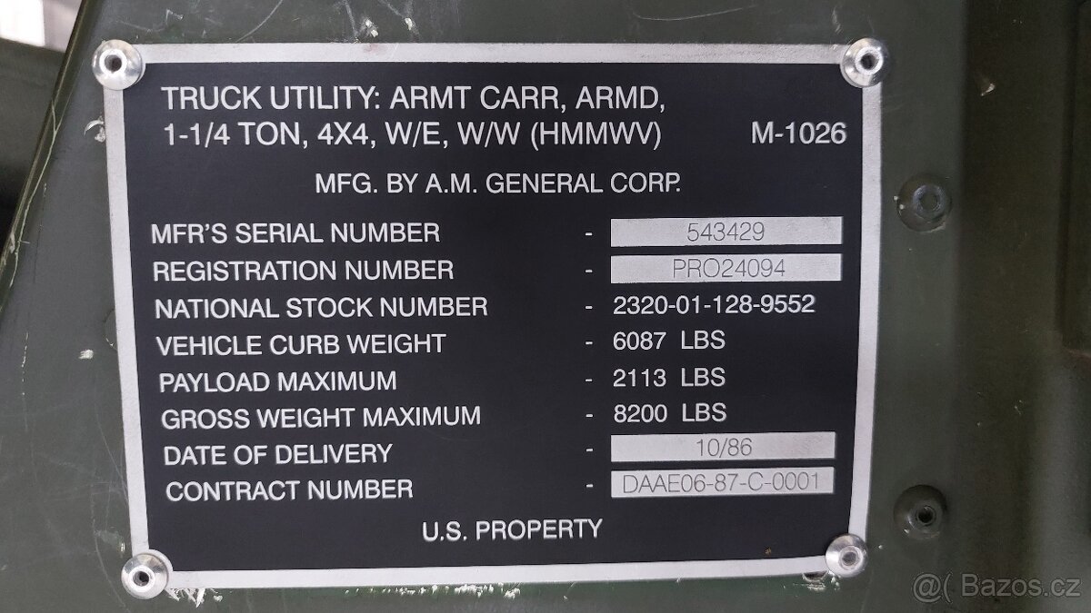 Hummer H1 / HMMWV slant back - 8