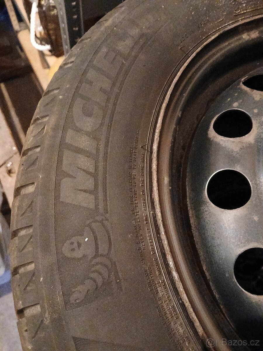 Kia Ceed 4x plechové disky + poklice, pneu letní - 8