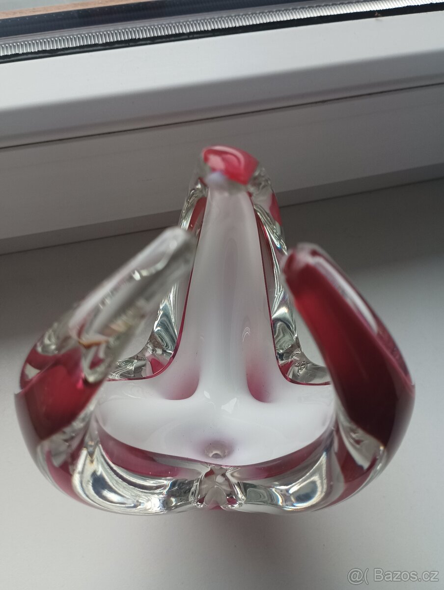 raritní objekt - hutní sklo - Paul Kedelv - 8