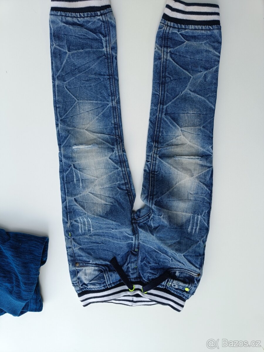 Nepromokavé kalhoty+ balíček oblečení vel 110/116 - 8