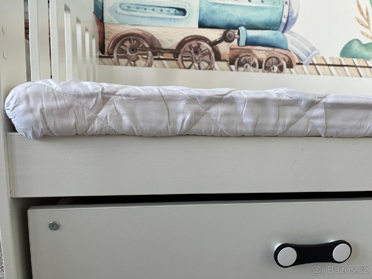Dětská dřevěná postel 160x80 cm s úložným prostorem - 8