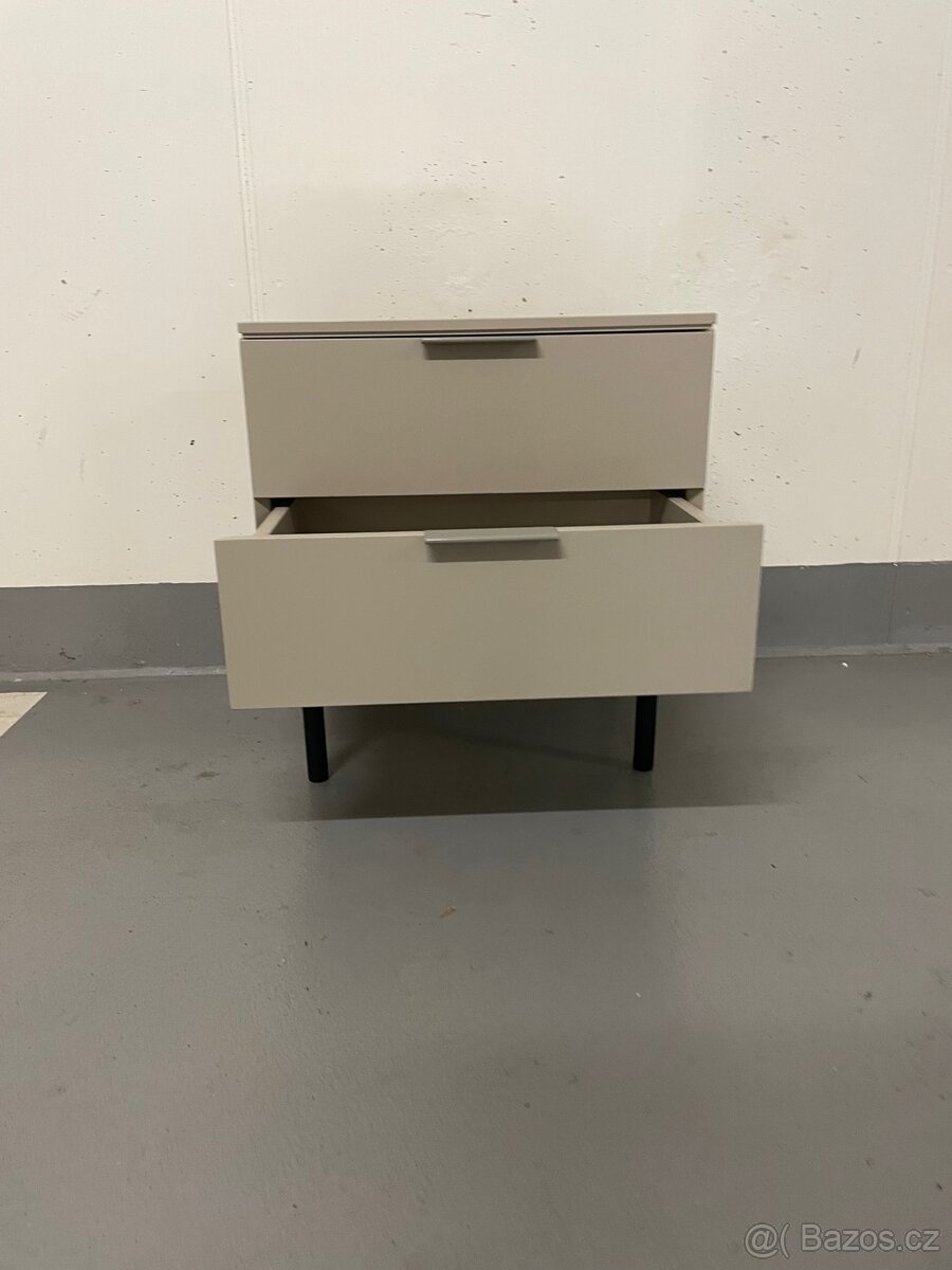 Béžový noční stolek Totem - 8