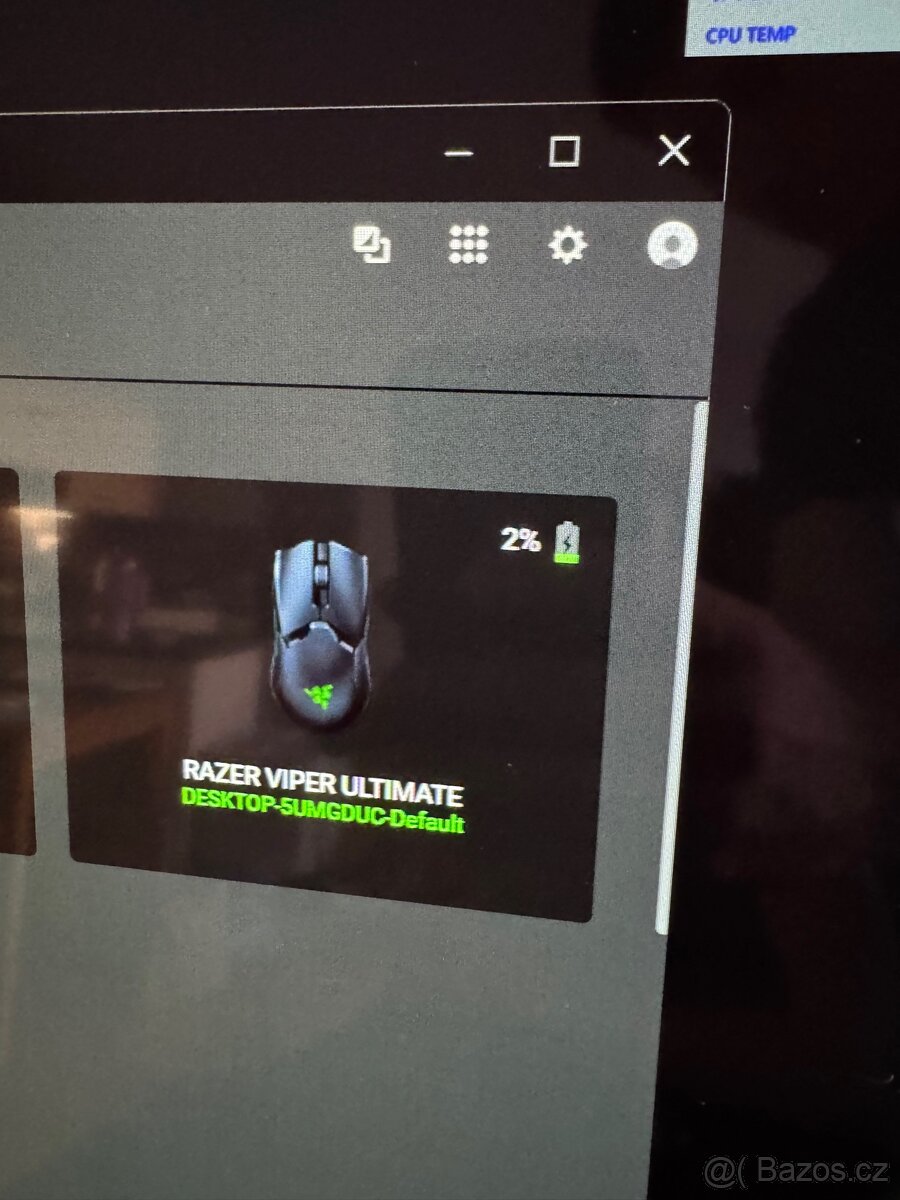 PRODÁNO - herní myš Razer Viper Ultimate - 8