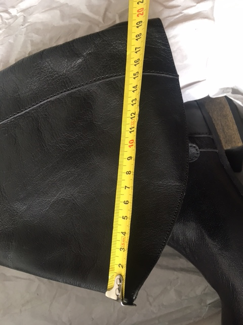 Kožené černé kozačky_vel. 41 - 8