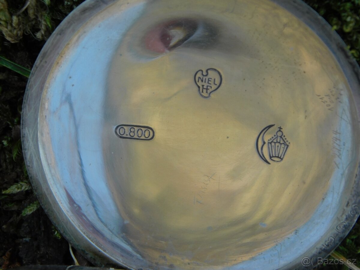 TOP Starožitné stříbrné kapesní hodinky TULA / NIELLO - 8