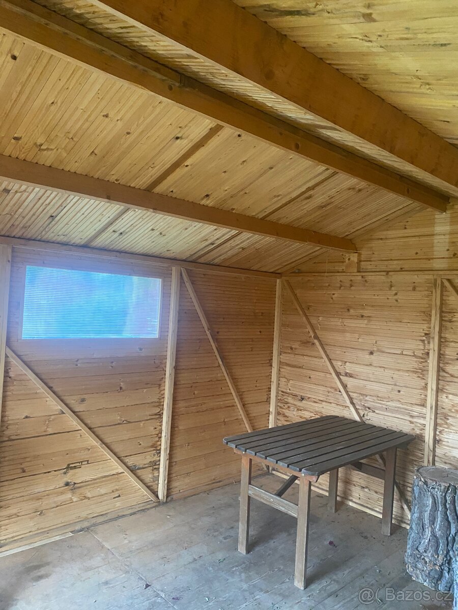 Dřevěná zahradní bouda 3 × 3,5 m - 8