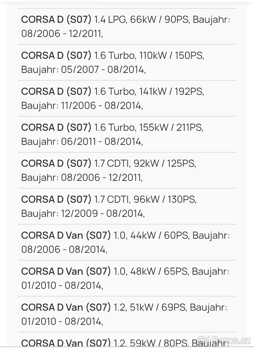 Napravnice alfa, fiat, opel - 8