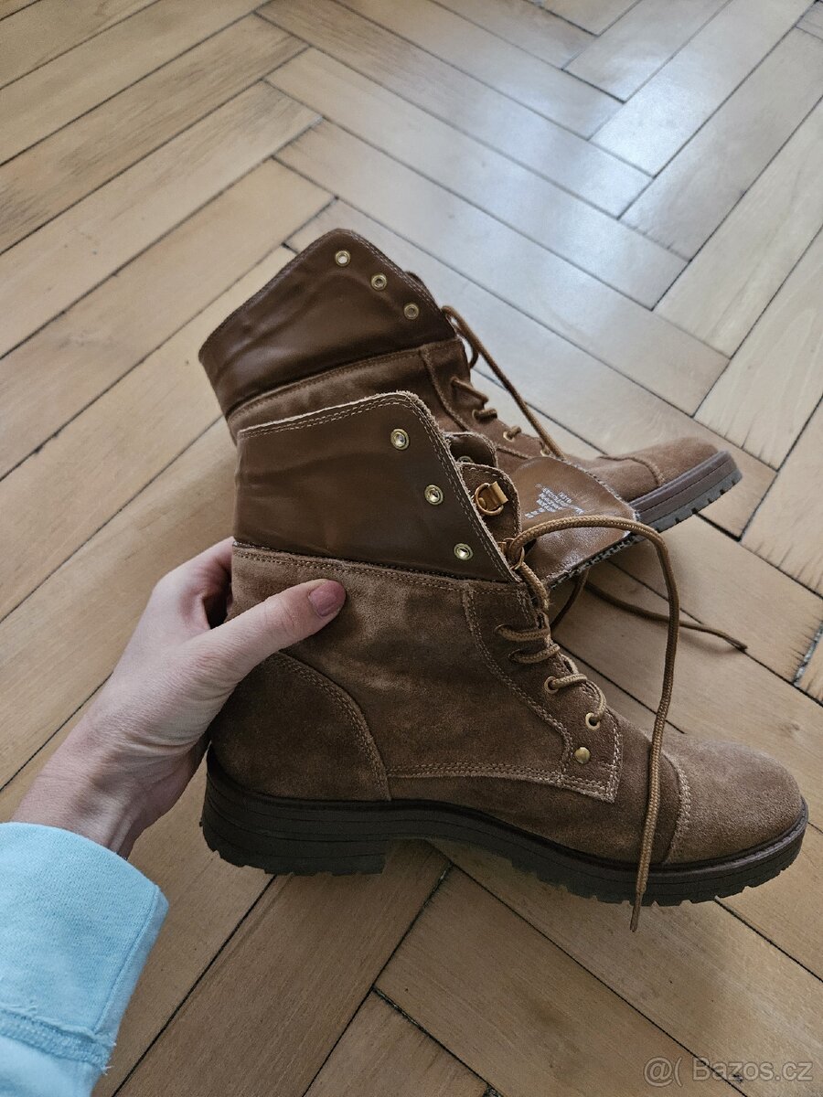 Kožené boty Tommy Hilfiger vel 41 - 8