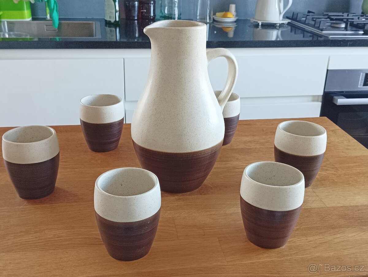 VINTAGE KERAMICKÁ NÁPOJOVÁ SOUPRAVA BRUSEL DITMAR URBACH - 8