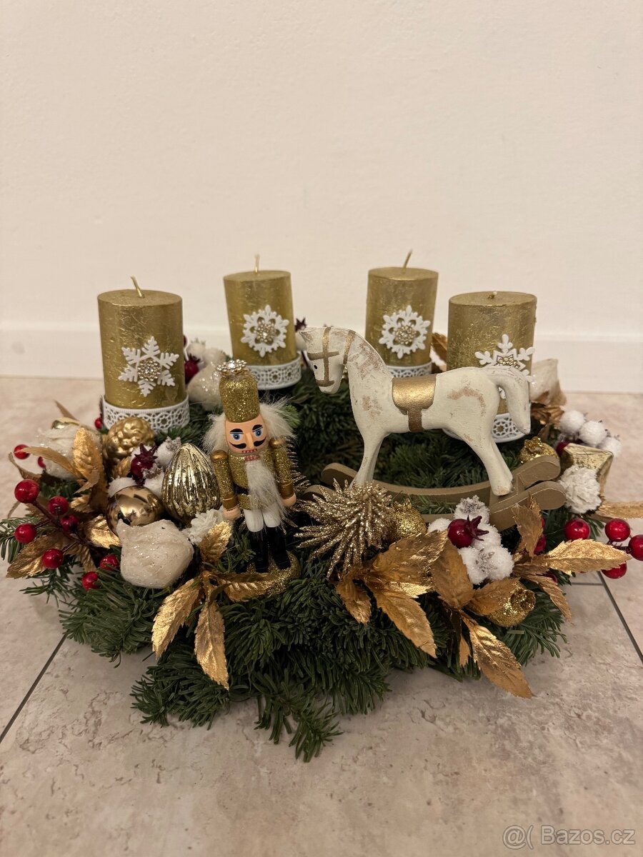 Adventní věnec - British Elegance - Luxusní Dekorace - 8