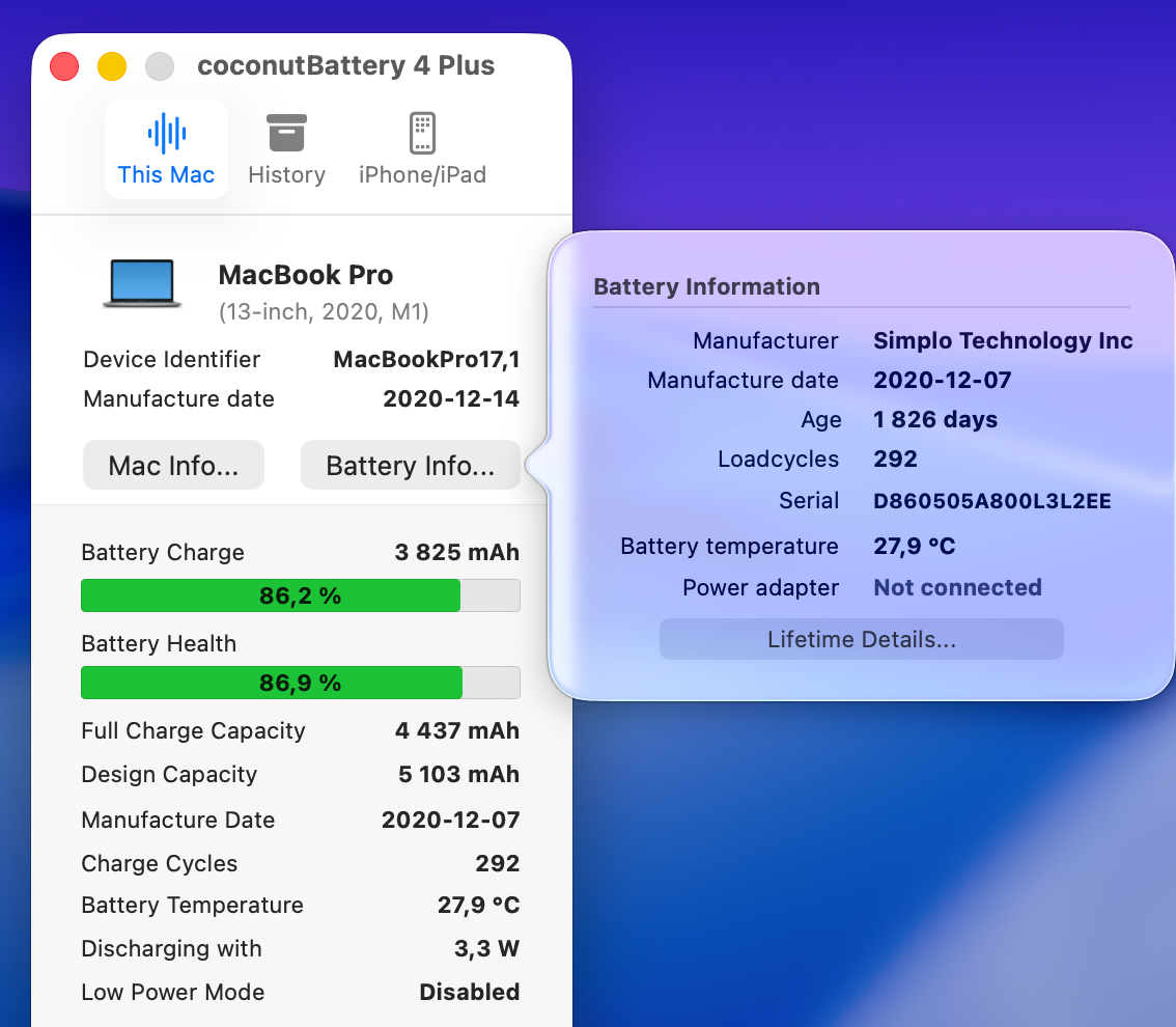 Apple Macbook Pro M1, 13", 8GB RAM, 512GB SSD disk - 8