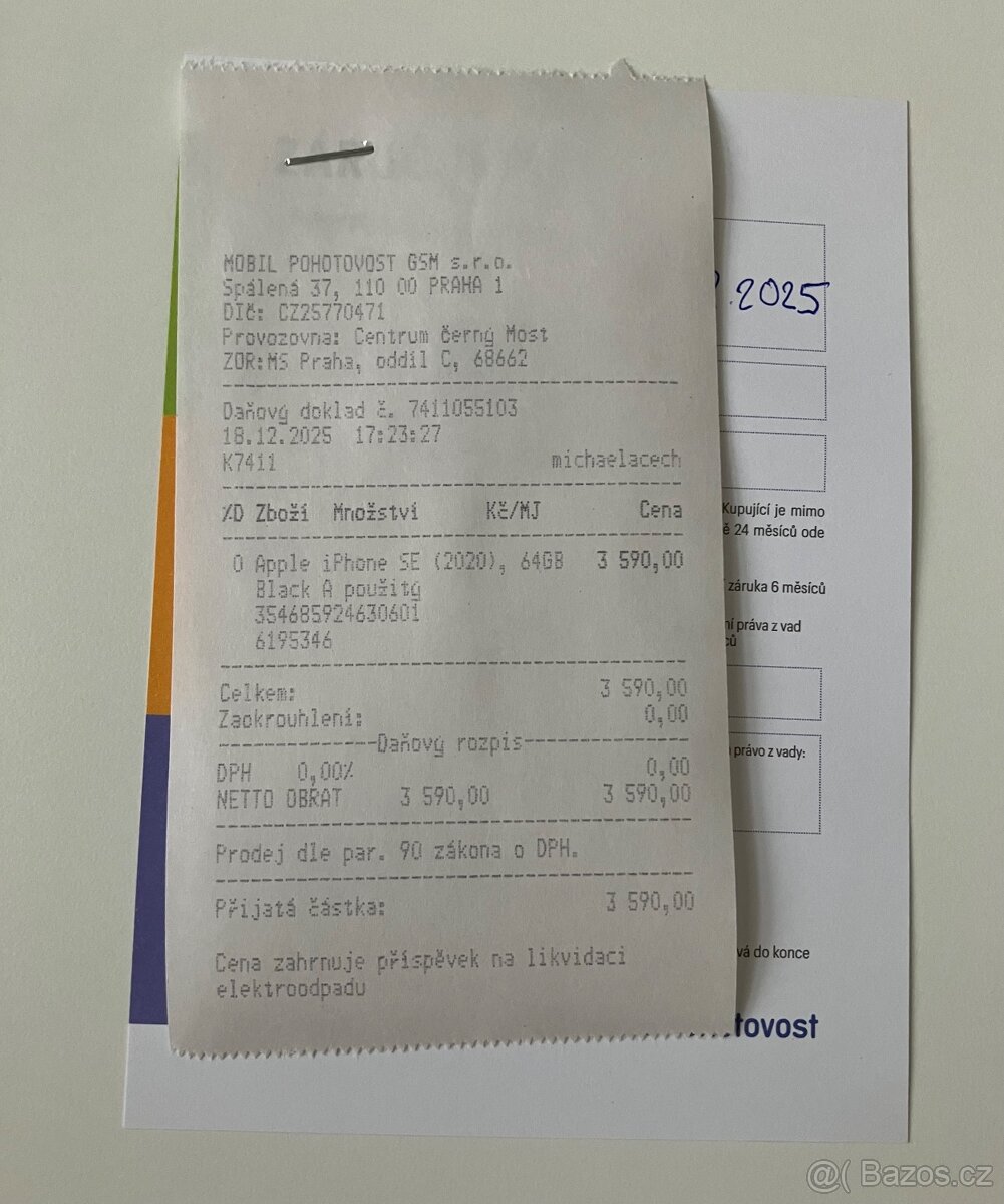 Prodám Apple IPhone SE 2020 64 GB - 8