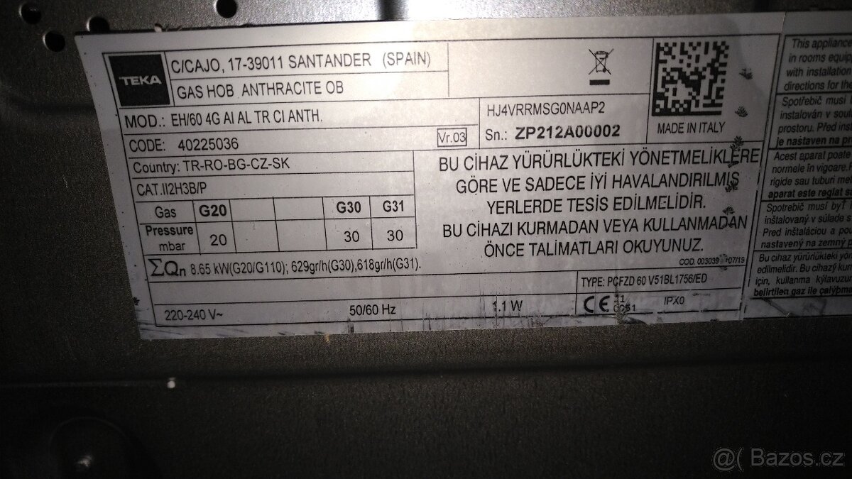 Nová Retro Plynová deska TEKA EH 60 4G AI AL TR CI AT OB - 8