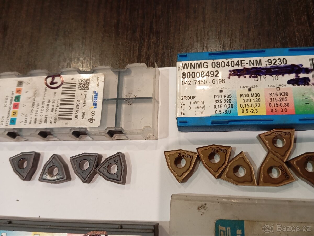 CNC obrábění, břity výměnné nové, obráběcí destičky - 8