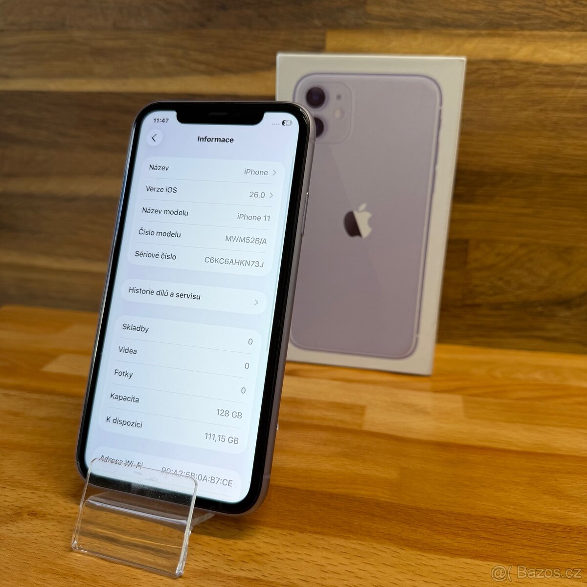 IPhone 11 128GB, fialový, 100% baterie (rok záruka) - 8