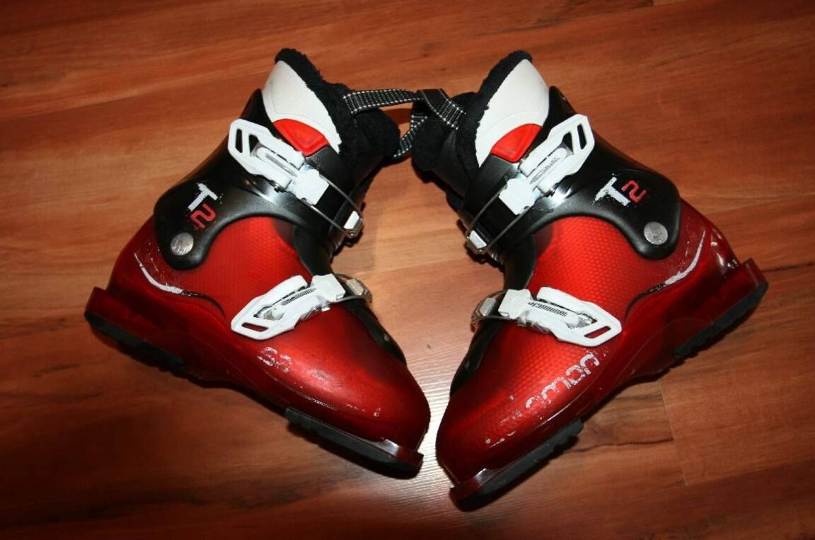 lyže dynamic 110 cm , lyžaky Salomon - 8