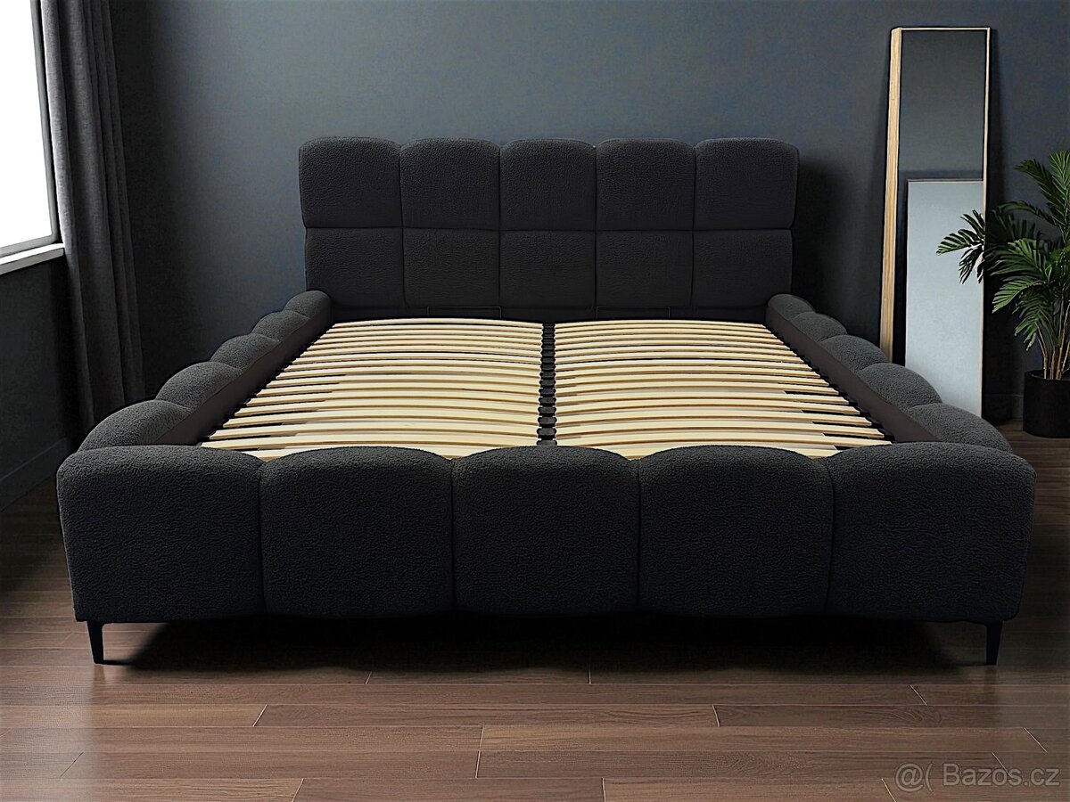 Manželská postel , uplne nový . Černá | 180x200 - 8