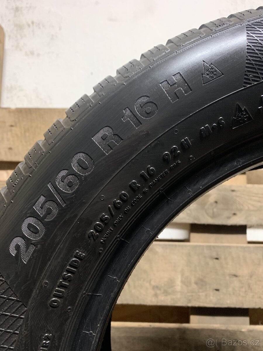 2ks 205/60/16 Continental/2018/92H/zimní 7.2m - 8