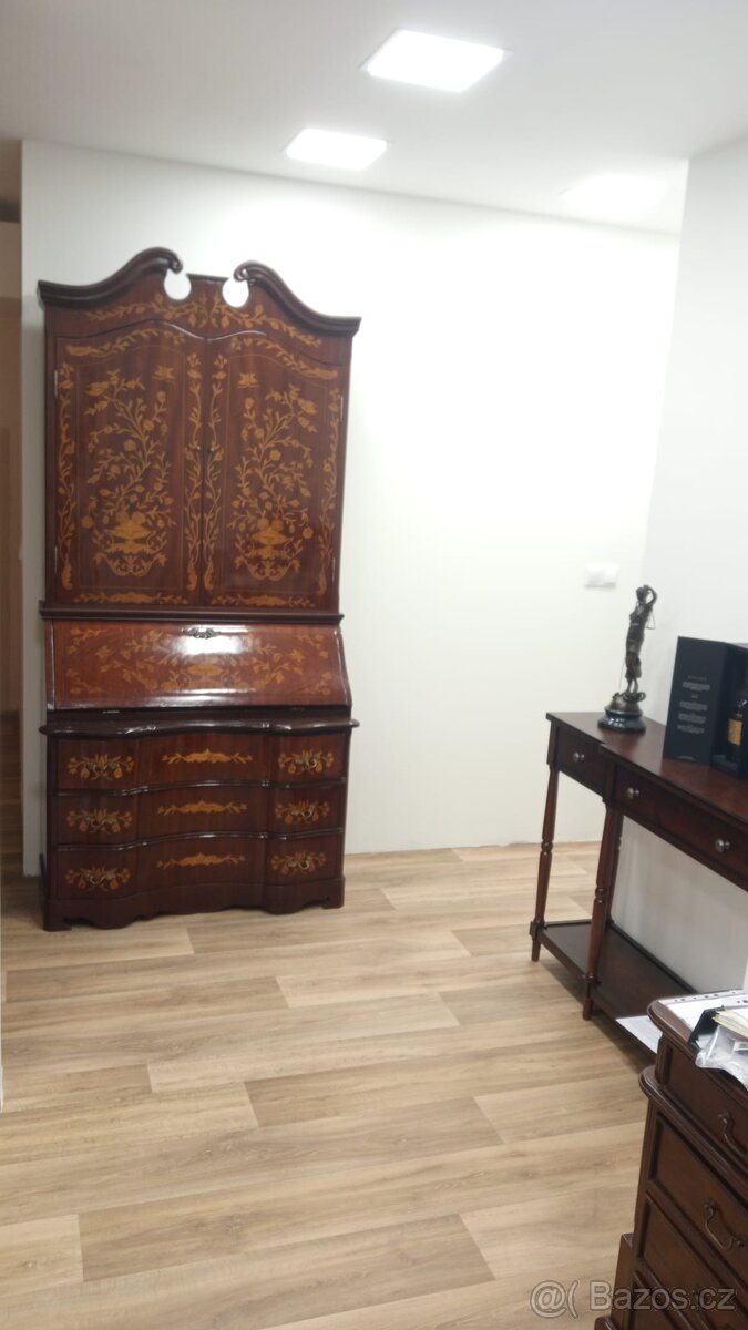 Nádherný intarzovaný sekretář, reprezentativní, rozložitelný - 8