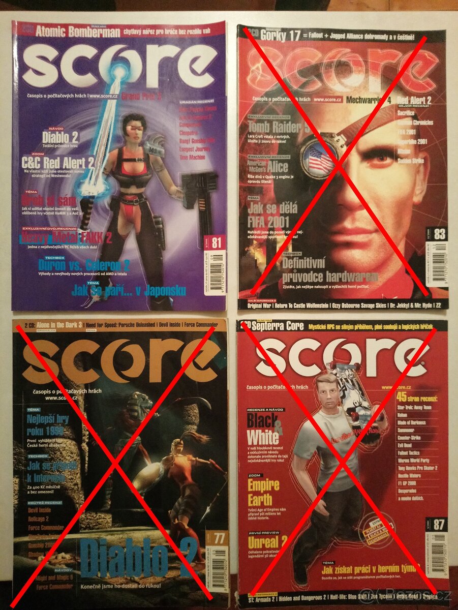 Časopisy SCORE č. 2 - 8