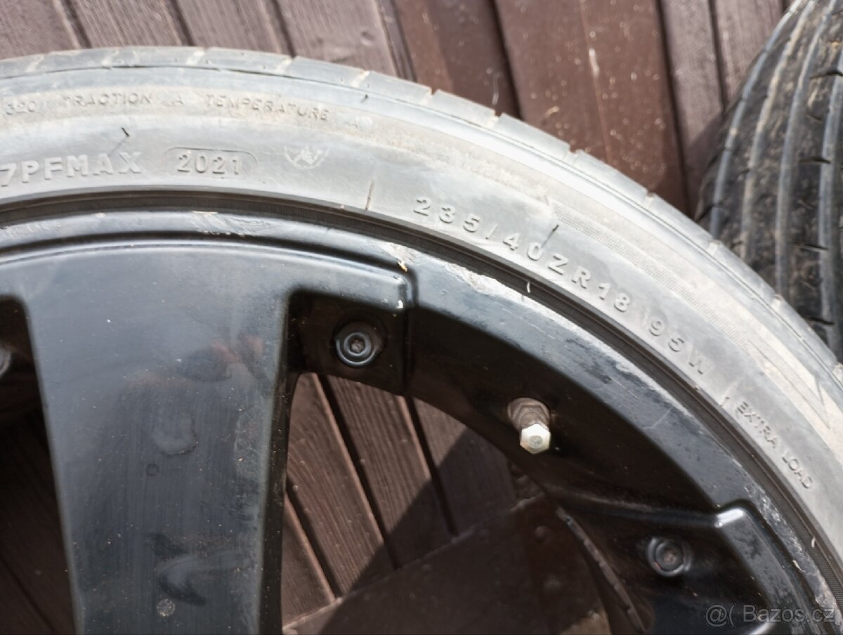 Al kola 5x112 R18 letní pneu - 8