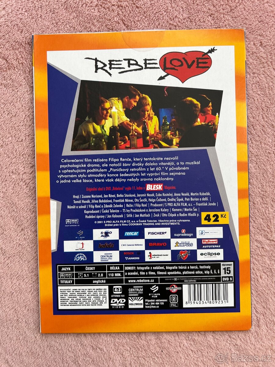 Rebelové - set - VHS, DVD, CD, MC - 8