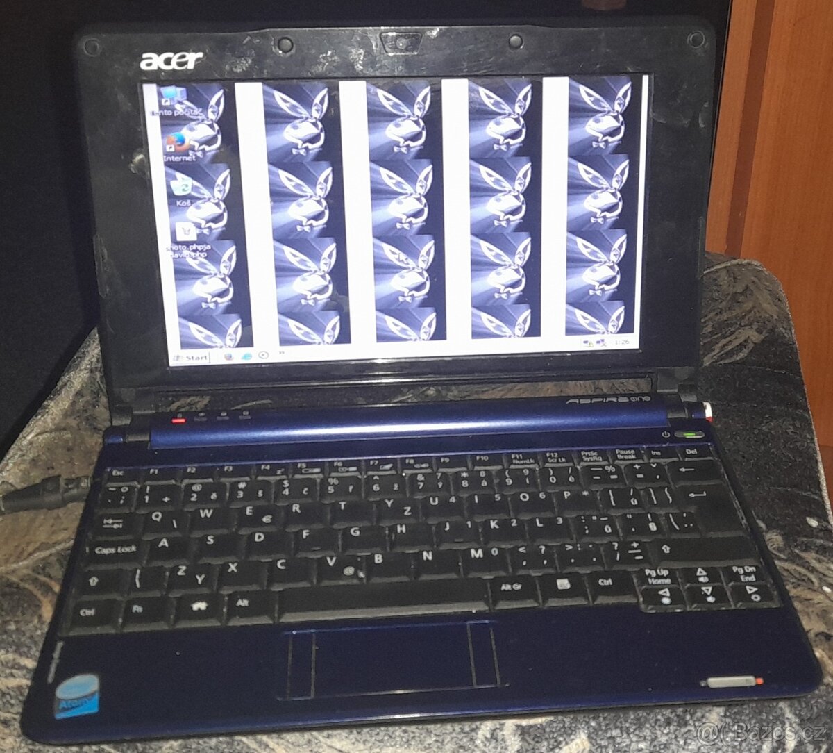 Mini notebook Acer aspire Windows XP. Funkční - 8