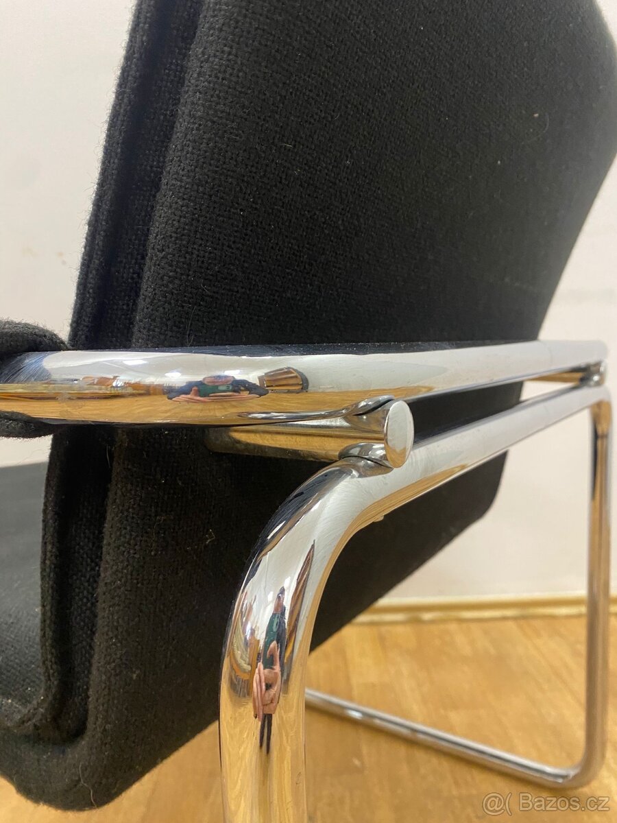 Retro křeslo 70. léta chrom - 8