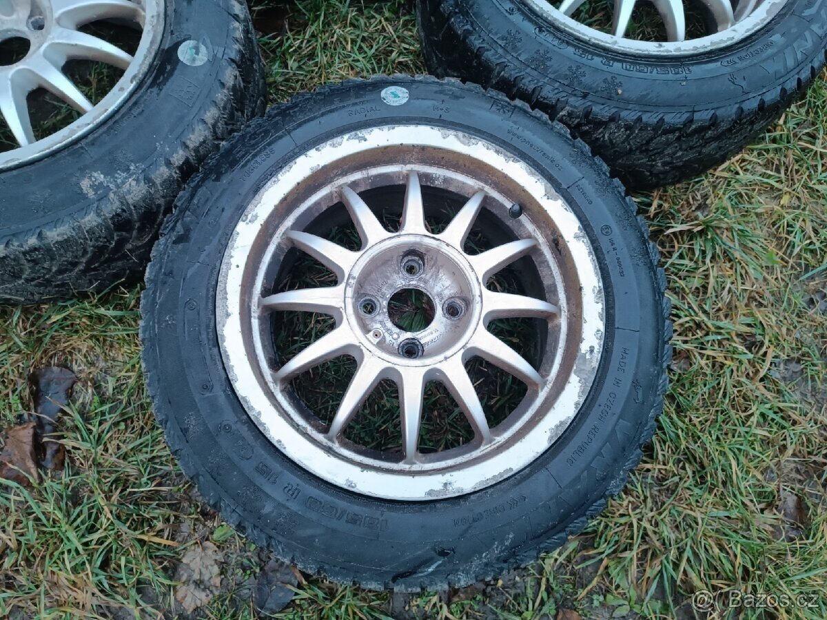 Hliníková dobová sada kol Strato 7x15" 4x100 zimní pneu - 8
