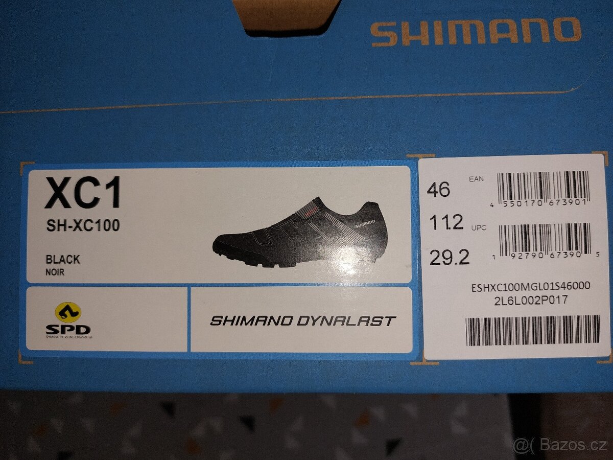 Tretry SHIMANO SH-XC100, černé vel. 46 - 8