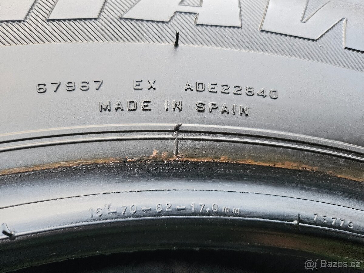 2x Letní ZÁTĚŽOVÉ pneu Firestone Van-H 2 - 215/75 R16C - 85% - 8