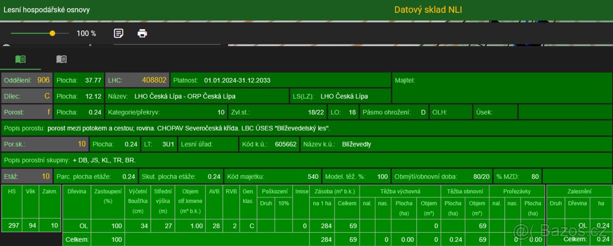 Prodáme lesní pozemky v k.ú. Blíževedly - 8